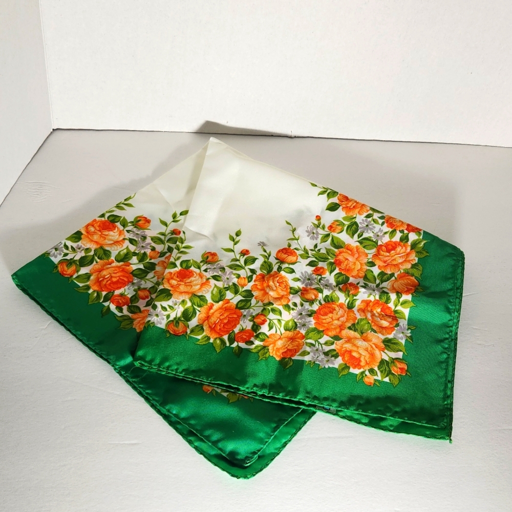Vintage Coquette Rose Scarf
